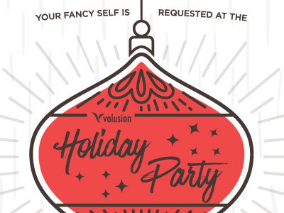 Volusion Holiday Party Poster christmas holidays ornament poster