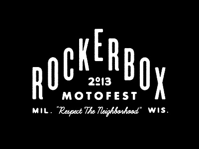 Rockerbox 2013 - Hat Design block culture design graphic lettering motorcycle rockerbox screen print script text typography