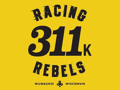 Racing Rebels - Warren Heir Jr. Custom Build Graphics design graphic lettering letters motorcycle numbers numerals racing type