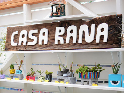 Casa Rana draw drawing graphic lettering logo type typography wood