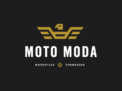 Moto Moda - Brand Development brand branding eagle glyph icon logo moda moto motorcycle trailer