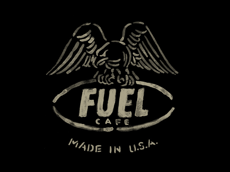FUEL CAFE 110th Anniversary Shirt Detail by Brett Stenson on Dribbble