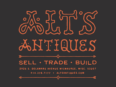 Alt's Antiques - Utility Pocket T-Shirt Back