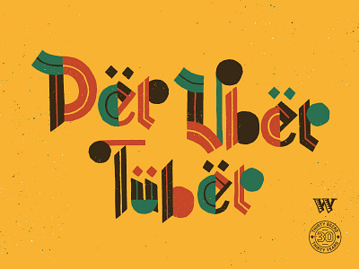 Der Uber Tuber - Widmer Thirty Beers Thirty Years collaborate friends illustration jolby lettering typography weird
