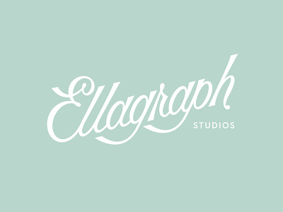 Ellagraph Studios branding lettering logo type typography wedding