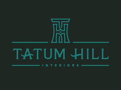 Tatum Hill Interiors branding furniture lettering logo type typography