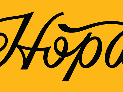 Hopworks Urban Brewery beer flow hopworks lettering swash type typography
