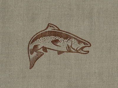 Patagonia River Ranch design fish glyph logo outdoors vintage
