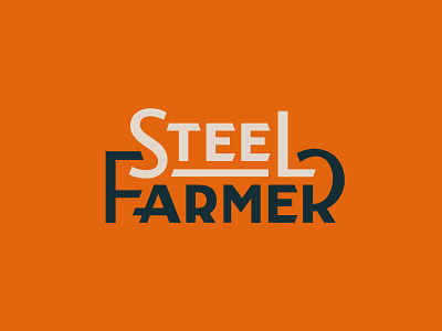 Steel Farmer branding farmer font lettering logo steel type typography