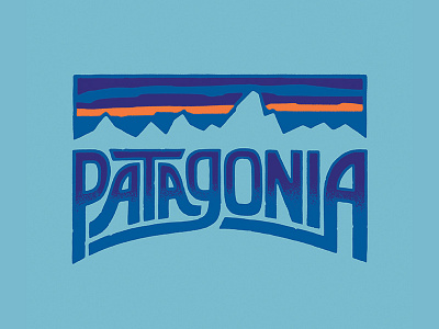Patagonia Type arc jolby and friends lettering mountains patagonia type