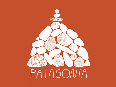 Patagonia - Cairn Illustration apparel design drawn graphic illustration jolby logo patagonia shirt