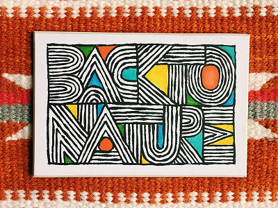 Back To Nature design draw drawing illustration lettering type typography