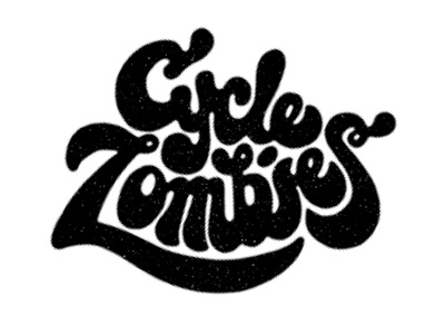 Cycle Zombies blog cycle design lettering shirt type zombies