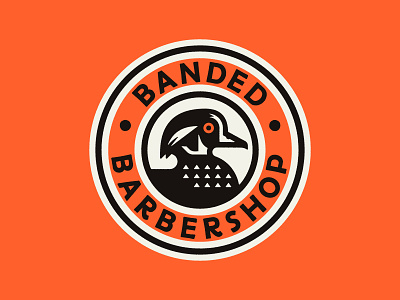 Banded Barbershop art branding design draw graphic illustration lettering logo type typography vector