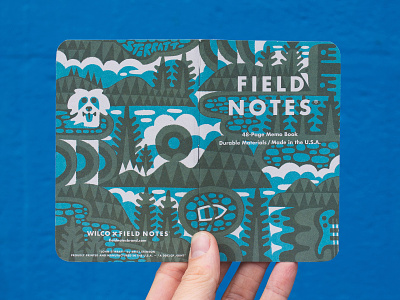FIELD NOTES x WILCO!!! band design field fieldnotes forest illustration mountains nature sketchbook trees wilco