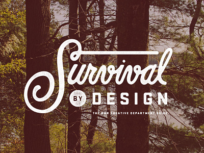 Survival By Design branding design lettering logo script type typography