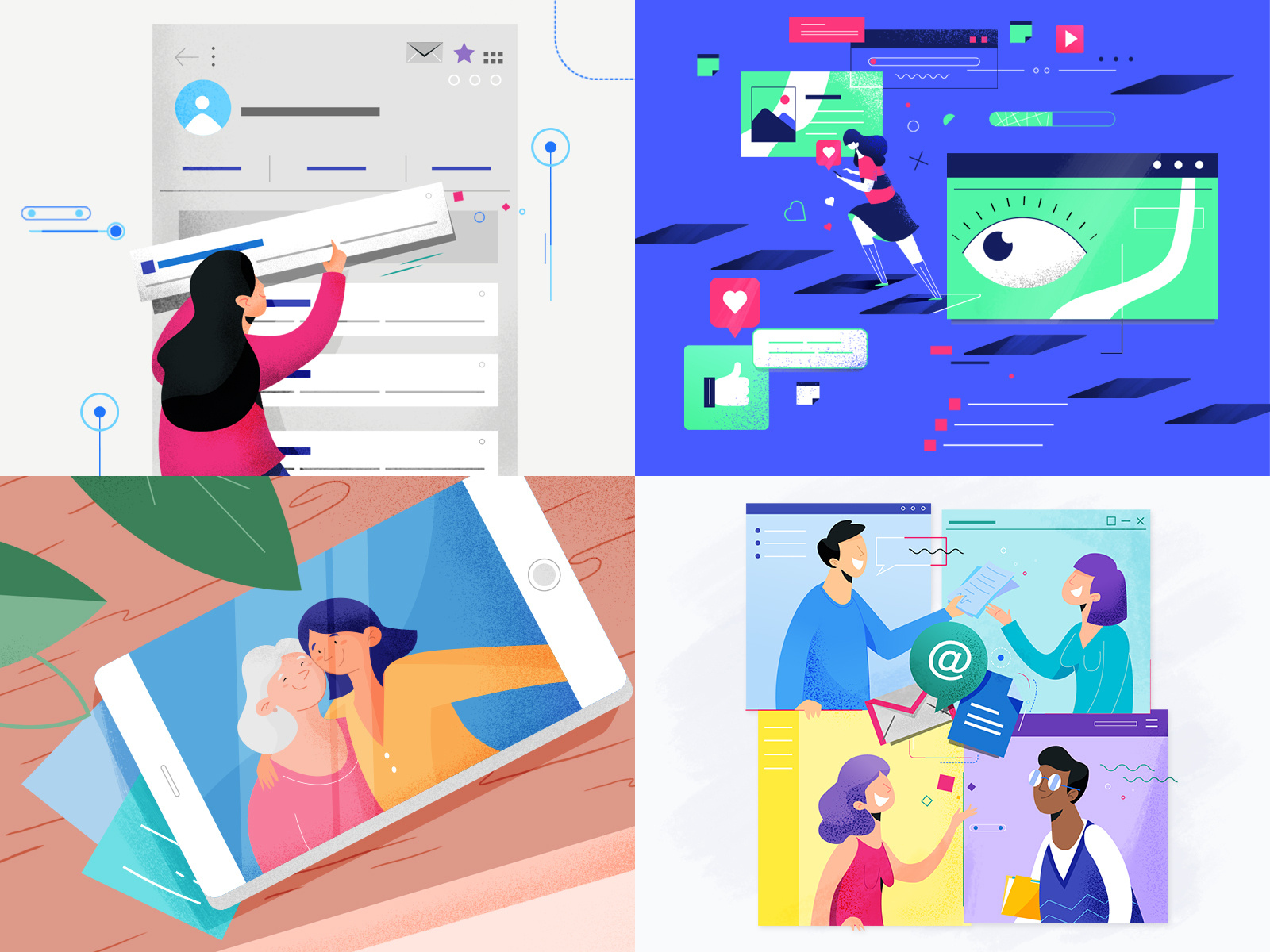 2018 Works by Ana Hill on Dribbble