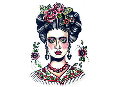 Frida Kahlo frida kahlo illutration mexico old school tattoo traditional