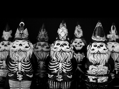 Seven Deadly Gnomes arttoy illustration sculpture toydesign