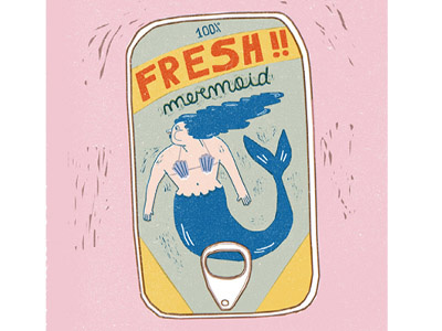 Fresh Mermaid can fresh mermaid pink