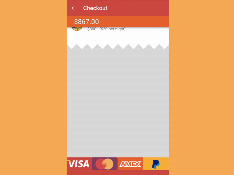 Daily UI #002 - Payment challenge daily dailyui dailyui002 gif motion payment sketch ui