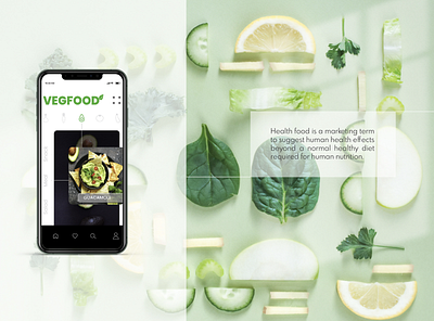 VEGFOOD app green healthy vegan vegan food veganism