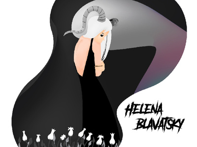 Helena Blavatsky design dream halloween illustration