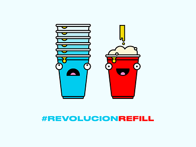 #RevolucionRefill 2d branding character design icons illustration typography