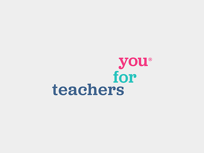 Teachers For You branding design logo logotype type typography
