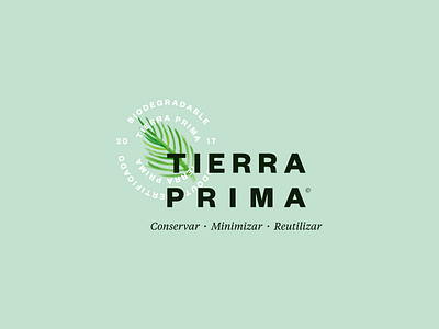 Tierra Prima branding green illustration logo nature stamp watercolor
