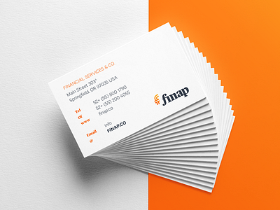 Finap branding business card design icon logo typography