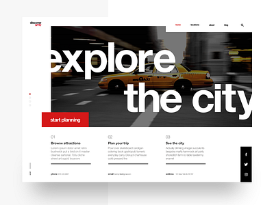 Clean landing page w/ grids and modern type landing page typography ui ui design ux ux design vignelli web design