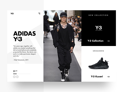 Adidas Landing Page Concept adidas fashion landing page ui uidesign ux ux design