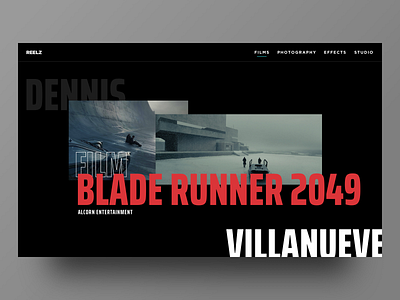 Blade Runner 2049 Studio Landing by Ben Mills on Dribbble