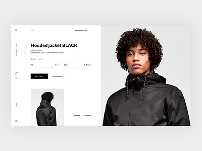 Product page of store clothes ecommerce fashion grid minimal shop store ui ux wear web