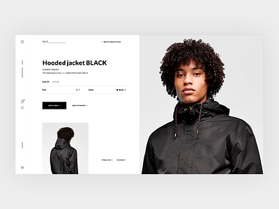 Product page of store