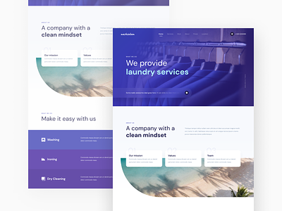 Laundry Services branding clothes dry cleaning figma home page homepage ironing landing page landing page design laundry landing page laundry service ui design washing
