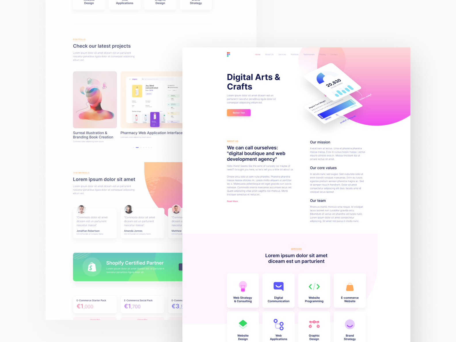 Digital Agency Landing Page by Mihai Boeroaia on Dribbble