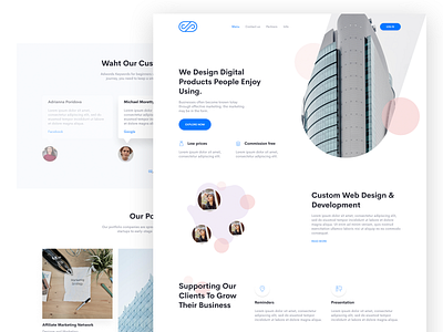 Agency Landing Page clean figma landing page landing page concept landing page design sketch web design web design agency