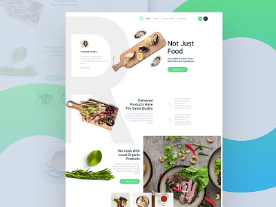 Restaurant Landing Page clean design figma landing page restaurant sketch ui ui design web design