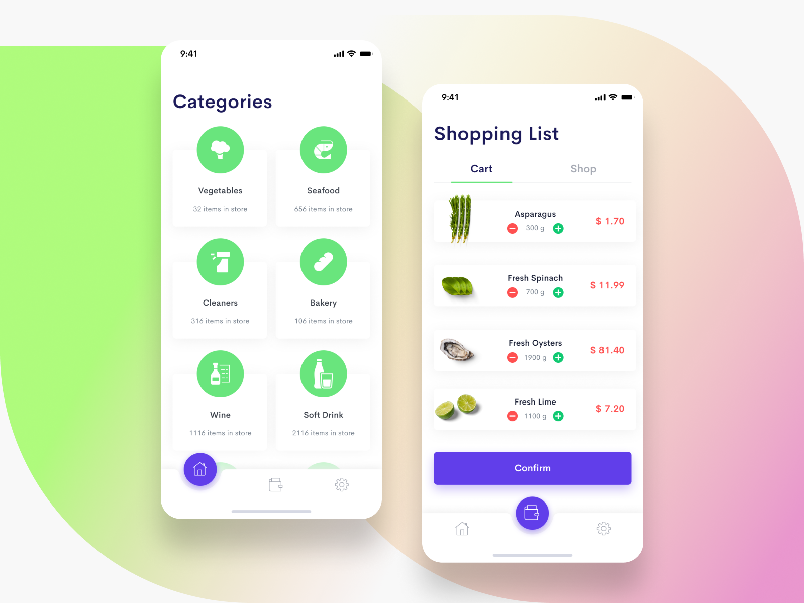 Shopping List by Mihai Boeroaia on Dribbble