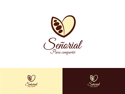 Logo design for "Señorial" chocolate design food drink logo logo modern