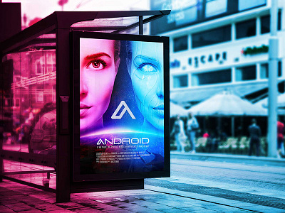 Movie Poster Design android futuristic movie poster design movieposter poster robot sci fi