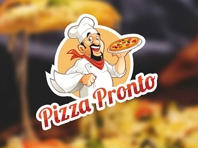 Pizza Pronto Logo mascot logo mascot logos modern logo modern logo design pizza pizza box pizza logo pizzeria logo