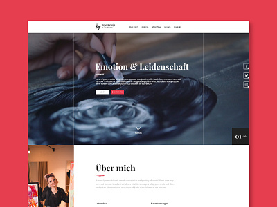 Ema Kicinja website artist design minimalistic modern simple webdesign website website concept