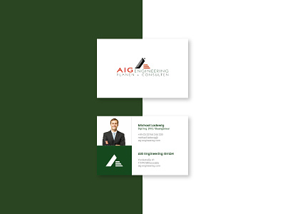 AIG Engineering Businesscard Design businesscard corporate design visitenkarte