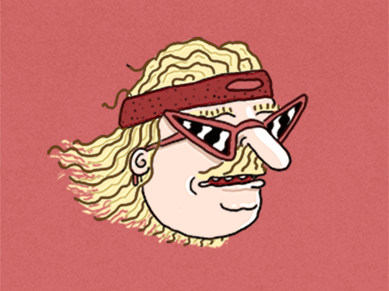 Mr. Cool animation dude gif illustration