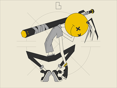 Flippy character design illustration