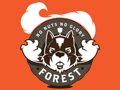 No Nuts No Glory forest log sports squirrel t shirt