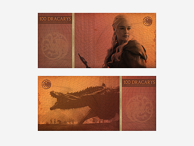 Westeros currency banknote currency daenerys dracarys dragon game of thrones got khaleesi